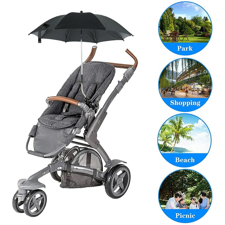 Baby Stroller Umbrella with Auto Open Lightweight Attaches to Any Stroller